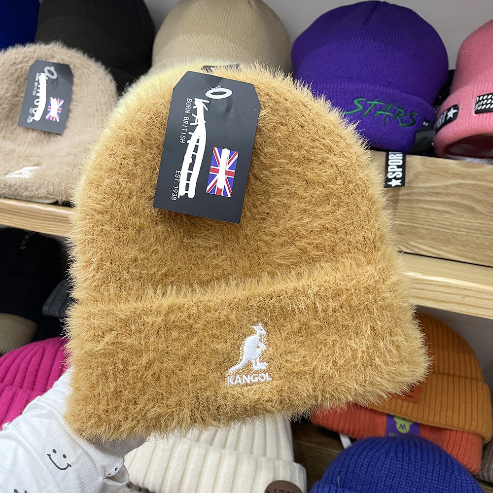 LL Cool J Hat Kangaroo Kangaroo Rabbit Fur Wool Hat Beanie Hat