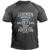 Man T Shirt round Neck Heat Transfer Patch Printed Loose Pullover