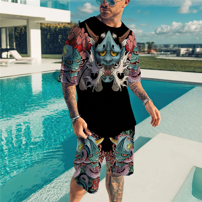 3D T Shirt Short Sleeve Printing Suit