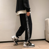 Men Pants Drawstring Ankle-Tied