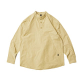 Men Shacket Long Sleeve Autumn Shirt Autumn Solid Color Stand Collar Casual Shirt