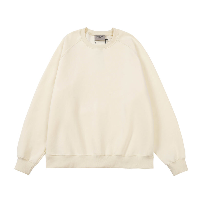 Fog Fear of God Sweatshirt Essentials Back Letter Crew Neck Brushed Hoody Loose Base Shirt