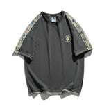 Men T Shirt Summer Casual Tops Men's Clothes Summer Wear Vintage Men's Short Sleeve Casual Loose Multicolor Printing Fake Two-Piece T-shirts
