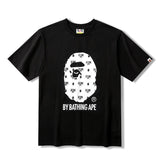 A Ape Print T Shirt Summer Letter Print Short-Sleeve T-shirt