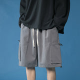 Men Cargo Shorts Workwear Shorts Men's Summer Hong Kong Style Fifth Pants Loose Versatile Casual Pants Men's Korean Style Trendy Track Pants
