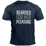 Man T Shirt round Neck Loose Print