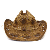Wester Hats Men's Women's Straw Hat Outdoor Travel Seaside Beach Hat Sun Protection Sun Hat