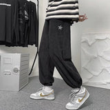 Men Pants Ankle-Tied Drawstring