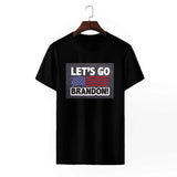 Let's Go Brandon T Shirt round Neck Fashion Print Top Men's and Women's T-shirt