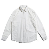 Men Shacket Long Sleeve Autumn Shirt Fall Pure Color Simple Casual Shirt