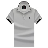 USPA Shirts Chuanqibaoluo Summer Cotton Casual Lapel Short Sleeve T-shirt