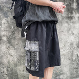 Harajuku Clothes Men's Casual Shorts Summer Retro Overalls Men's and Women's Casual Pants