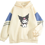 Kuromi Hoodie Cute Color Matching Hoodie Sweater for Women