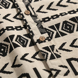 Men Shacket Long Sleeve Autumn Shirt Autumn Printed Casual Shirt