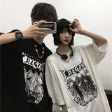 Harajuku Clothing Men's Tshirt Classic Retro Shirts Summer Printed Loose Short Sleeve T-shirt Men and Women