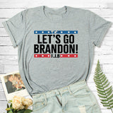 Let's Go Brandon T Shirt Men's and Women's Short-Sleeved T-shirt Short-Sleeved Top