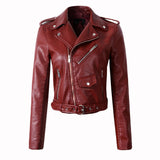 Studded Jackets Women's Autumn/Winter Leather Coat Leather Jacket