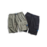 Men Pants Men's Clothes Summer Wear Retro Men's Shorts Casual Loose Pockets Workwear Fifth Pants Trendy Men