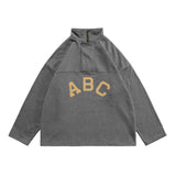 Fog Fear of God Sweatshirt Season 7 Main Line Loose ABC Flocking Half Zipper Sweater Couple Coat