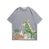 Men T Shirt Summer Casual Tops Men's Retro That's Your round Neck Short Sleeve Leisure Loose Dinosaur Printed T-shirt