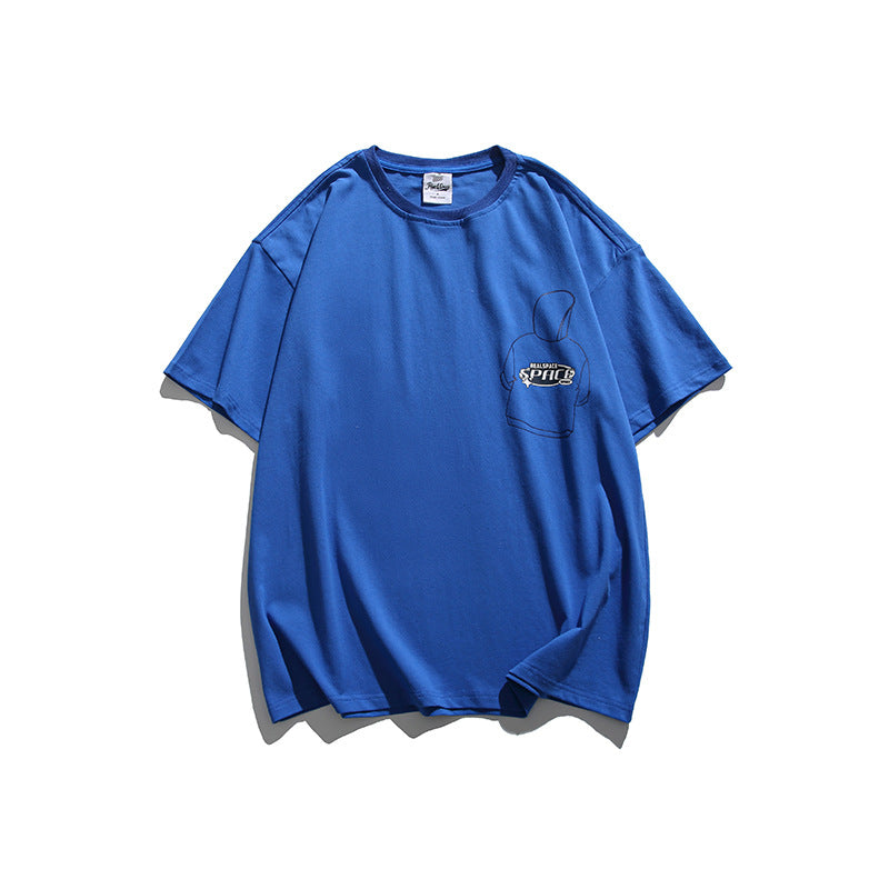 2022 Summer Man T Shirt Solid Color Printing