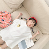 Baby Smiley Printed Shirt Girls' Short Sleeve