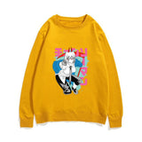 Chainsaw Man Hoodie Pava Anime Fleece Capless round Neck