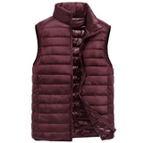 Men's Vest Casual Sleeveless Jacket Men Jacket Men's down Vest Loose plus Size