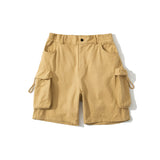 Men Shorts Men's Summer Casual Loose Cargo Multi-Bag Shorts Cropped Pants