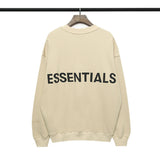 Fog Fear of God Sweatshirt Letter Men's and Women's round Neck Loose Sweatshirt Bottoming Shirt
