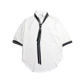 Harajuku Clothing Men's Casual Shirts Summer Solid Color Thin Sleeve Shirts Men and Women Casual Shirts
