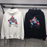Early Spring Colorful Cartoon Machine Mickey Hooded Sweater