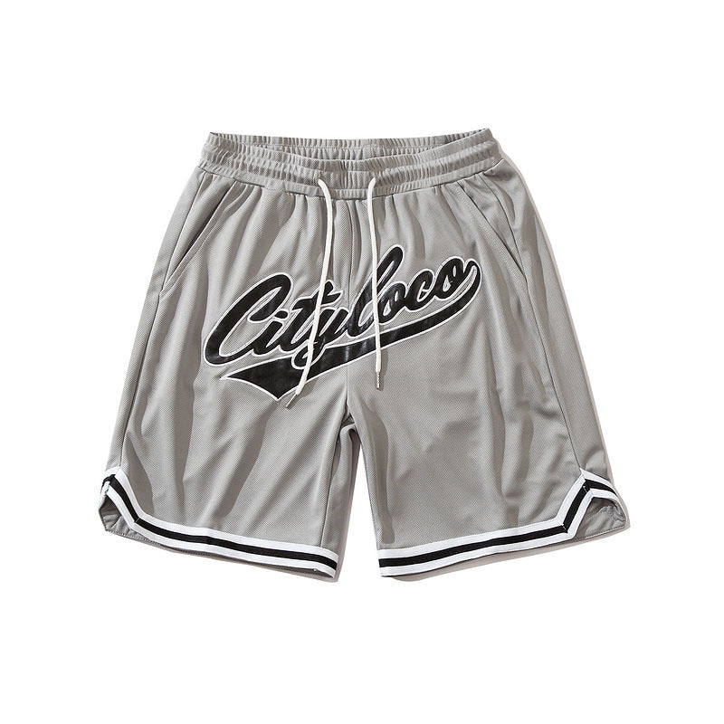 Basketball Shorts Hip Hop Retro Sports Shorts Men's Fashion Brand Loose All-Match Mesh Basketball Training Pants