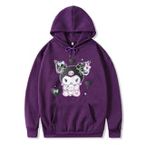 Kuromi Hoodie Cute Onegai My Melody Sweatshirt Casual Printed Hoodie