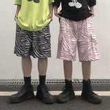 Harajuku Clothing Men's Casual Shorts Summer Retro Leisure Pants Men's Wide Leg