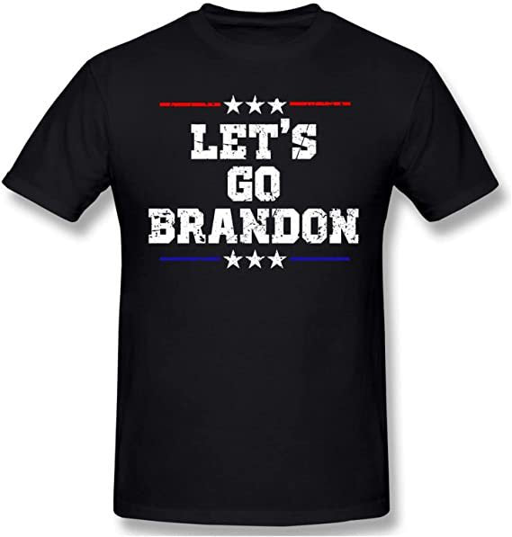 Let's Go Brandon T Shirt Printed Casual Short-Sleeved T-shirt Men's Top Half Sleeve
