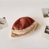 Women's Beanies Plush Winter Hat Women's Fleece-Lined Thickened Chinese Landlord Hat Retro Japanese Beanie Hat