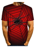 3D T Shirt Dark Spider Print