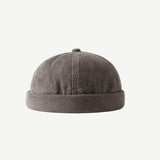 Mens Beanies Hat Female Autumn and Winter Simplicity Corduroy Chinese Landlord Hat Hip Hop Hat