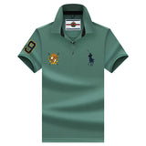 USPA Shirts Chuanqibaoluo Men's Summer Polo Shirt Men's Casual Short-Sleeved T-shirt