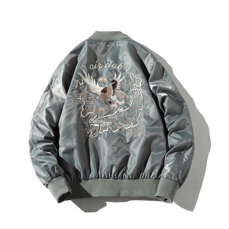 Kanye Bomber Jacket Printed Embroidered Baseball Uniform