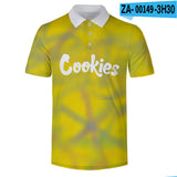 Cookies Shirt 3D Digital Printing Lapel T-shirt