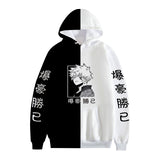 Split Hoodie Demons and Angels Hero Academy Stitching Two-Tone Hooded