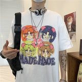 Harajuku Clothing Men's Tshirt Classic Retro Shirts Summer Printed Short Sleeve T-shirt Men and Women Casual Tops