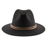 Fedora Hat British Gentleman Fedora Hat Men's and Women's Woolen Felt Top Hat