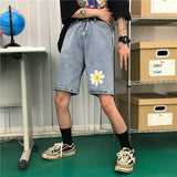 Harajuku Clothing Men's Casual Shorts Summer Printed High Waist Men's and Women's Straight-Leg Pants