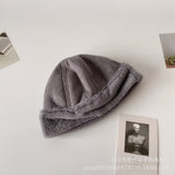 Women's Beanies Plush Winter Hat Women's Fleece-Lined Thickened Chinese Landlord Hat Retro Japanese Beanie Hat
