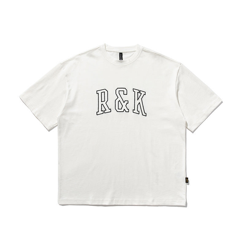 2022 Summer man t shirt Letters Embroidered Crew Neck