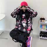 Sweater Women's Spring and Autumn Japanese Style Loose Cardigan Clow M Printed Hooded Long Sleeve Coat