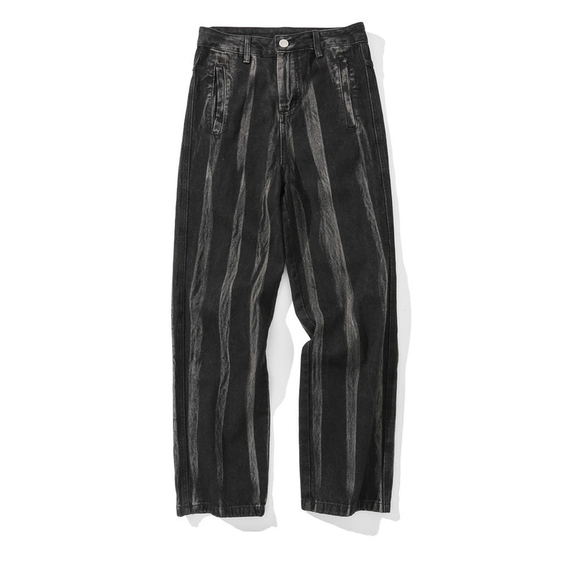 Jeans Men's plus Size Retro Sports Trousers Baggy Straight Trousers Casual Trousers Men Jeans